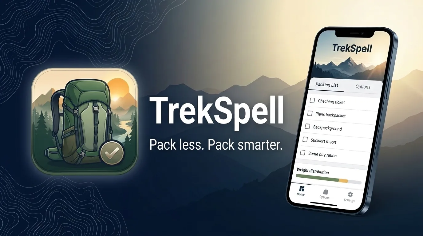Trekspell gear and packing overview with a hiking checklist.